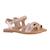 Sandales Geox Enfant - Karly - Rose Douce - Scratch - Plat - Confortable ROSE 3 - vertbaudet enfant 