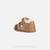 Sandale premiers pas enfant Geox Macchia B254VA - Cuir caramel - Scratch - Confortable MARRON 4 - vertbaudet enfant 