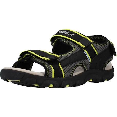 Sandales Enfant Geox Strada - Garçon - Noir - Scratch - Confort exceptionnel NOIR 1 - vertbaudet enfant 