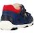 Basket Cuir Enfant Geox - Marine/Rouge - Scratch réglable - Confort exceptionnel BLEU 3 - vertbaudet enfant 