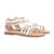 Sandales Geox Enfant - GEOX - Karly - Blanc - Fermeture Zip - Confort exceptionnel BLANC 3 - vertbaudet enfant 