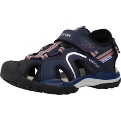 Sandale enfant Geox Juniors Borealis - Marine Argent - Scratch/Lacets - Confort exceptionnel  - vertbaudet enfant