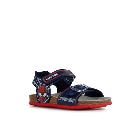 Sandales enfant Geox Ghita - bleu marine/rouge BLEU 2 - vertbaudet enfant 