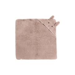 Linge de maison et décoration-Linge de bain-Cape de bain-Serviette à capuche lapin - KINDSGUT - Mixte - Enfant - Rose - Coton - 76 x 76 x 0,5 cm - 0 mois - Naissance