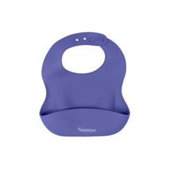 Bavoir bébé en silicone - KINDSGUT - étanche et flexible - violet  - vertbaudet enfant