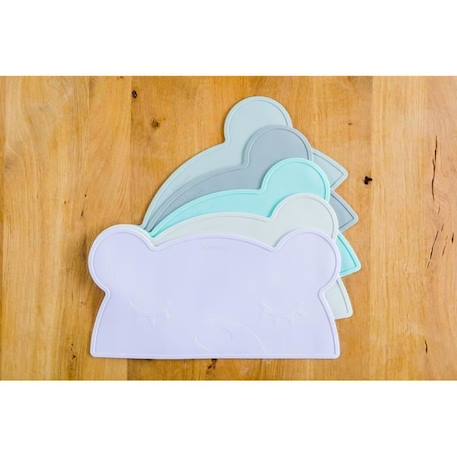 Set de table en silicone - KINDSGUT - Ours - Enfant - Silicone - Aigue-marine - Mixte BLEU 4 - vertbaudet enfant 