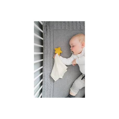 Tissu câlin hochet en coton - KINDSGUT - Jaune - Bébé - 35 x 4 x 40 cm JAUNE 2 - vertbaudet enfant 