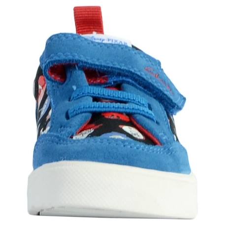 Basket Enfant - CLARKS - City Howdy T - Cuir - Scratch - Bleu Combi BLEU 4 - vertbaudet enfant 