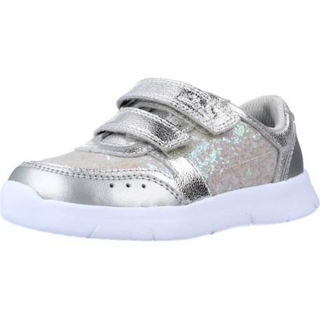 Basket Enfant Clarks - Ath Sonar - Scratch - Couleur Argent - Ultra léger GRIS 1 - vertbaudet enfant 