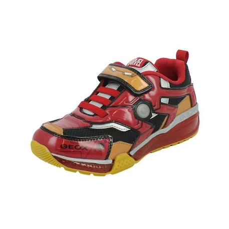 Basket Enfant Geox Bayonic - Rouge - Scratch - Confort Exceptionnel ROUGE 3 - vertbaudet enfant 