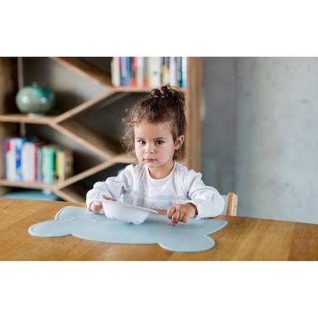 Set de table en silicone - KINDSGUT - Ours - Enfant - Silicone - Aigue-marine - Mixte BLEU 2 - vertbaudet enfant 