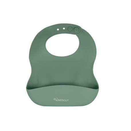 Bavoir bébé en silicone écologique - arrose pistache VERT 1 - vertbaudet enfant 