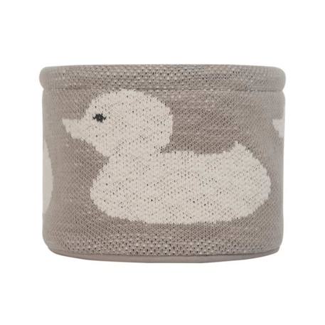 Panier de rangement bébé - KINDSGUT - Motif canard - 100% coton - 16cm x 22cm BEIGE 1 - vertbaudet enfant 