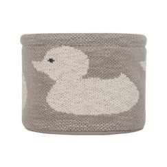 Chambre et rangement-Rangement-Panier de rangement bébé - KINDSGUT - Motif canard - 100% coton - 16cm x 22cm