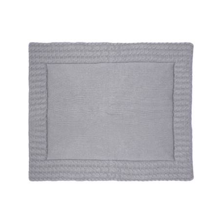 Tapis de parc gris - KINDSGUT - 100% coton - Pour bébé - 130 x 100 x 4 cm GRIS 1 - vertbaudet enfant 