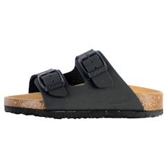 Chaussures-Chaussures garçon 23-38-Sandales-Sandales enfant Scholl Alex Noir - Cuir - Bride - Plat