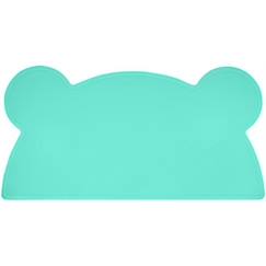 -Set de table en forme d’ours en silicone - vert menthe