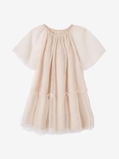 Robe cérémonie en tulle à paillettes fille manches papillon  - vertbaudet enfant