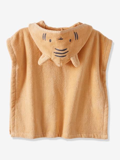 Poncho de bain bébé avec coton recyclé personnalisable Animaux abricot+ocre 6 - vertbaudet enfant 