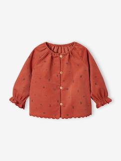 Blouse en fin velours côtelé bébé imprimé géométrique  - vertbaudet enfant