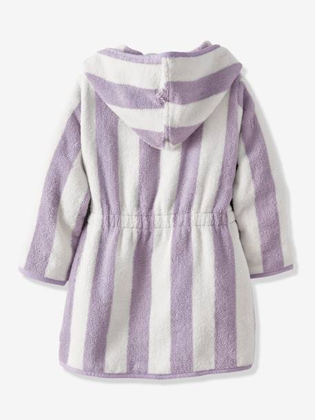 Peignoir de bain enfant rayures TRANSAT rayé jaune+rayé violet 11 - vertbaudet enfant 