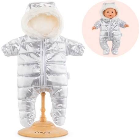 COROLLE - Pilote pour poupon 36 cm - Tenue chaude et douillette pour affronter l'hiver GRIS 1 - vertbaudet enfant 