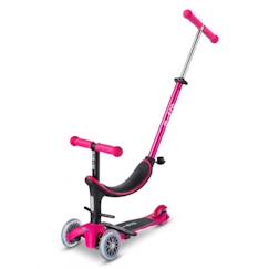 Jouet-Jeux de plein air-Micro - Trottinette évolutive - Mini 3en1 Révolution Rose