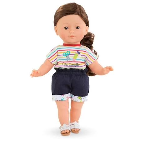 Vêtement pour poupée ma Corolle 36 cm : Short & T-shirt Petit Artiste Coloris Unique ROUGE 2 - vertbaudet enfant 