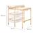 ROBA Table à Langer avec Baignoire Coulissante Baby Pool + Matelas à Langer Imperméable et Étagères en tissu Blanc - Bois Naturel BEIGE 4 - vertbaudet enfant 