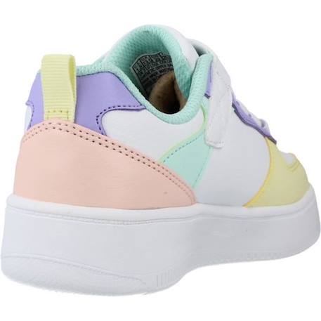 Basket enfant - SKECHERS - Court 92 - Blanc - Lacets BLANC 3 - vertbaudet enfant 