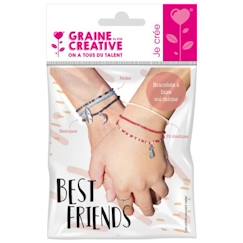 Jouet-Activités artistiques et musicales-Loisirs créatifs-Perles, mode et coffrets créatifs-Graine Creative - Kit bracelets rocaille Best friends