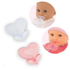 COROLLE - 2 tétines - pour poupon 30cm - Mon Premier Corolle - Rose - dès 18 mois  - vertbaudet enfant