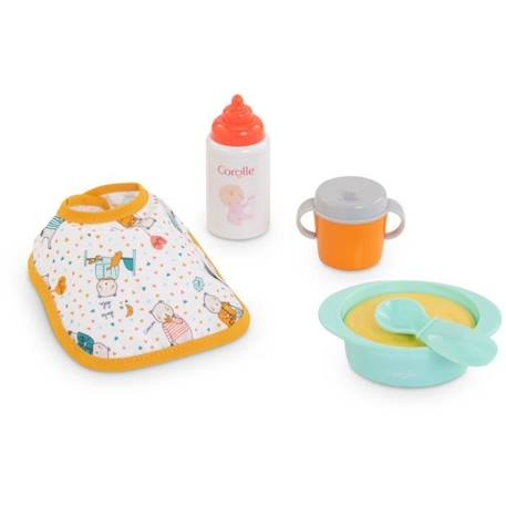 Petit Coffret Repas pour Poupon 30cm - COROLLE - 5 accessoires - dès 18 mois BLEU 1 - vertbaudet enfant 