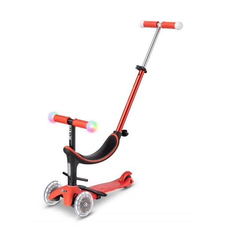 Trottinette évolutive - MICRO - Mini 3en1 Révolution Magic Rouge - Mixte - Enfant - Orange BLANC 3 - vertbaudet enfant 