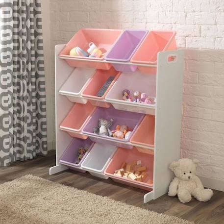 KIDKRAFT - Meuble de rangement enfant avec casiers - pastel BLANC 3 - vertbaudet enfant 