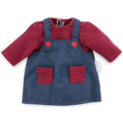 Jouet-Poupons et poupées-Robe Marinière COROLLE pour poupon 30 cm dès 18 mois - Bleu et rouge