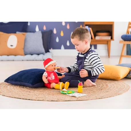 Coffret Bon Appétit - COROLLE - 10 accessoires repas pour poupon 36 et 42 cm - Multicolore ROUGE 2 - vertbaudet enfant 