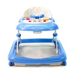 Trotteur Baby Stars - Bleu - ASALVO - Réglable en 3 hauteurs - Roues pivotantes - Plateau d'activités  - vertbaudet enfant