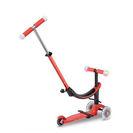 Trottinette évolutive - MICRO - Mini 3en1 Révolution Magic Rouge - Mixte - Enfant - Orange BLANC 2 - vertbaudet enfant 