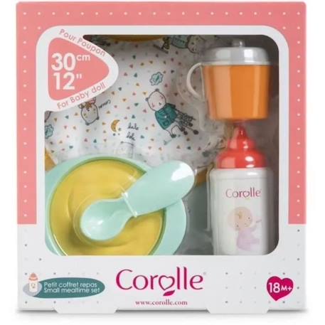 Petit Coffret Repas pour Poupon 30cm - COROLLE - 5 accessoires - dès 18 mois BLEU 2 - vertbaudet enfant 