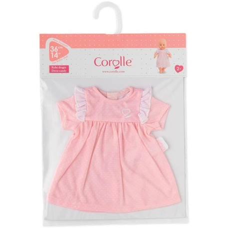 Robe Dragée pour poupon 36cm COROLLE - Vêtement élégant et facile à enfiler pour enfant dès 2 ans ROSE 2 - vertbaudet enfant 