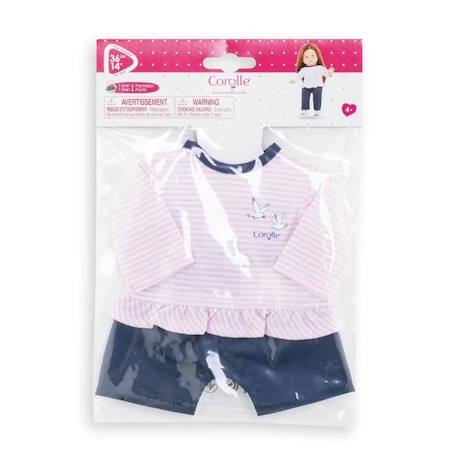 Ensemble T-Shirt et Pantalon Bords de Loire pour poupée Ma Corolle de 36 cm - COROLLE BLANC 4 - vertbaudet enfant 