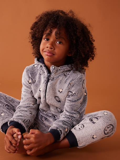 Combi-pyjama espace phosphorescent garçon marine 8 - vertbaudet enfant 