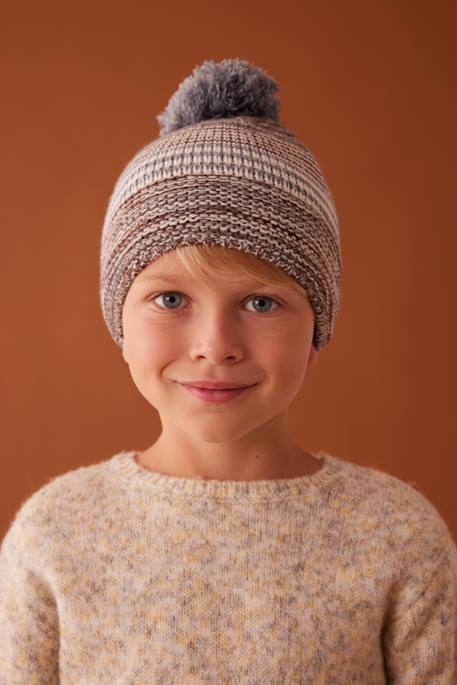 Ensemble bonnet + snood + moufles/mitaines jacquard garçon  - vertbaudet enfant