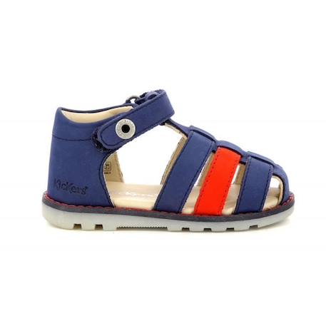 KICKERS Sandales Nonopi bleu Garçon BLEU 1 - vertbaudet enfant 