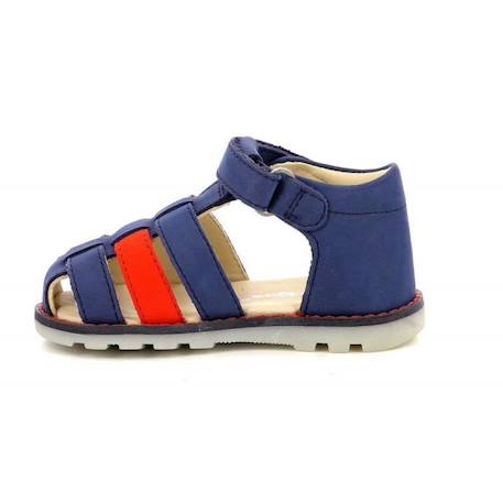 KICKERS Sandales Nonopi bleu Garçon BLEU 4 - vertbaudet enfant 