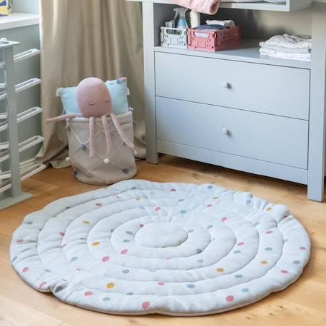 Tapis d'éveil - KINDSGUT - 100% coton - Gris - Avec arche jouet GRIS 3 - vertbaudet enfant 