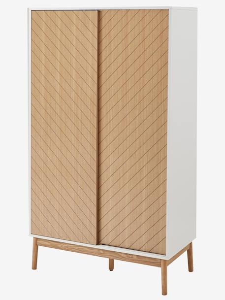 Armoire 2 portes chevrons bois 3 - vertbaudet enfant 