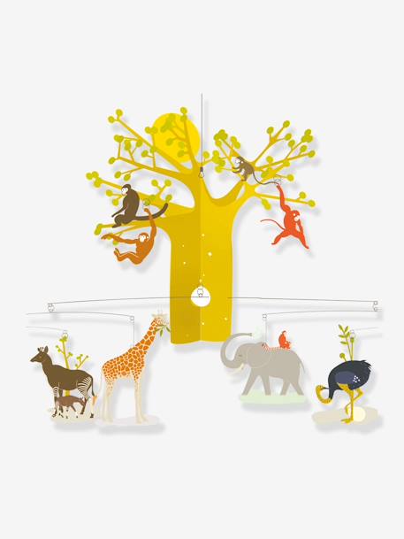 Mobile XL Animaux de la Savane - DJECO multicolore 3 - vertbaudet enfant 