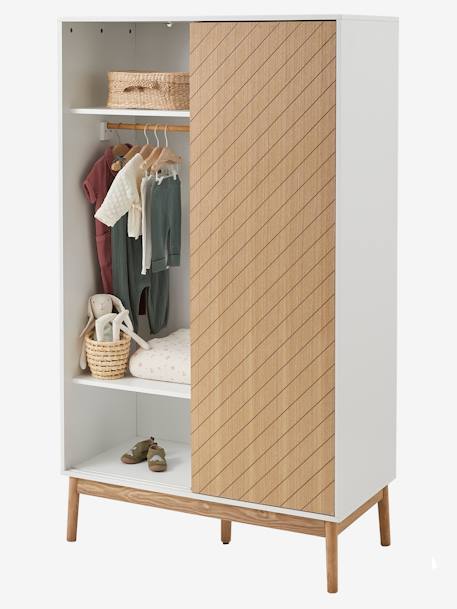 Armoire 2 portes chevrons bois 4 - vertbaudet enfant 